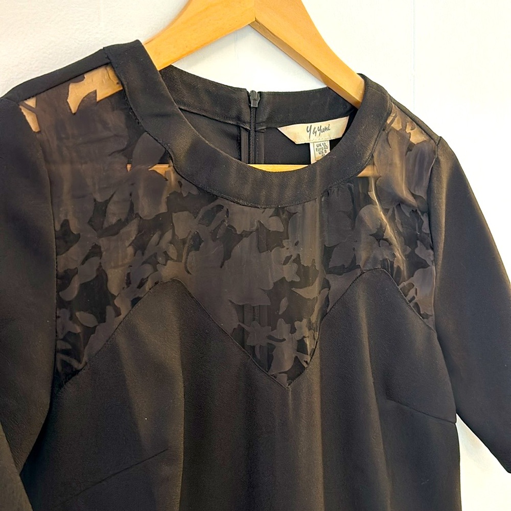 Gorgeous Little Black Dress with Lace Detail - US 8